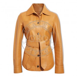 Women 2016 Fashion Leather Coat